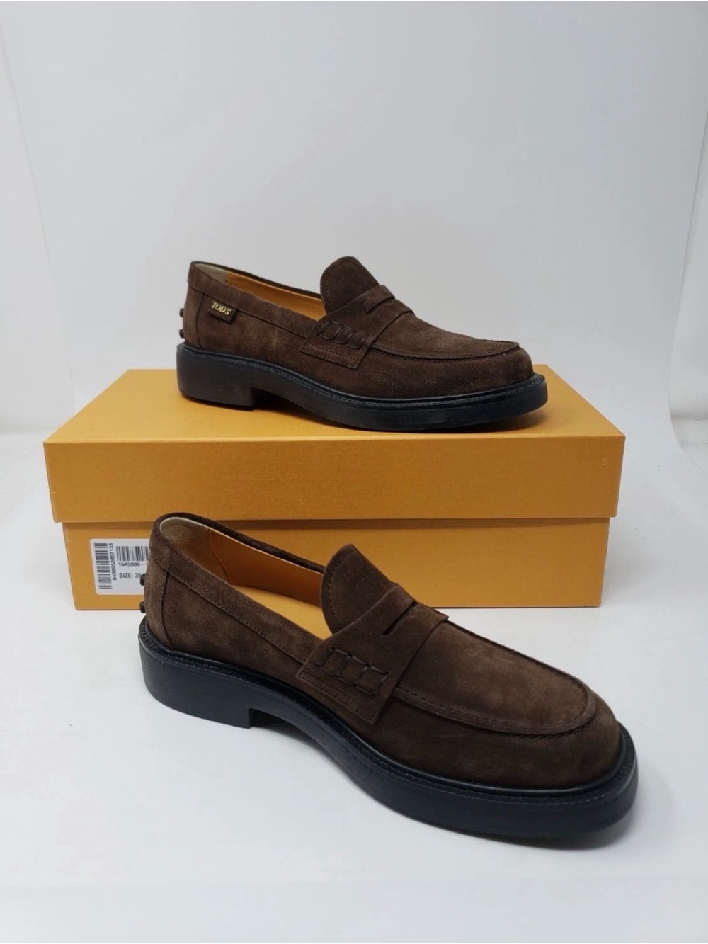 Tod’s Brown Suede Penny Loafers - Classic Slip-On Dress Shoes Women’s